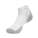 Experia Light Cushion Low-Cut Sock in white with gray heel and toe padding