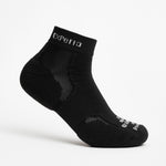 Black Experia TECHFIT Light Cushion ankle sock on white background