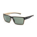 Ryders Eyewear Nelson sunglasses with black and sand matte frame and grey polarized lenses