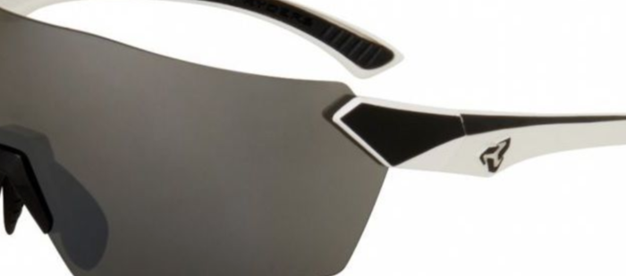Ryders Eyewear Main antiFOG sports sunglasses in white and black frame with mirrored lens