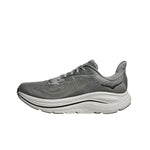 Hoka Clifton 10 men's running shoe in galactic grey with white sole
