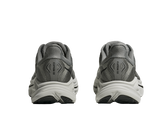 Hoka Clifton 10 men's running shoes in galactic grey, rear heel view