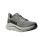 Hoka Clifton 10 men's running shoe in galactic grey with white midsole