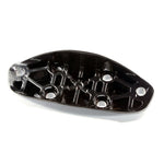 Kuat Rear Tray Connector Bracket with Magnet in Black Metallic, bottom view showing lattice structure