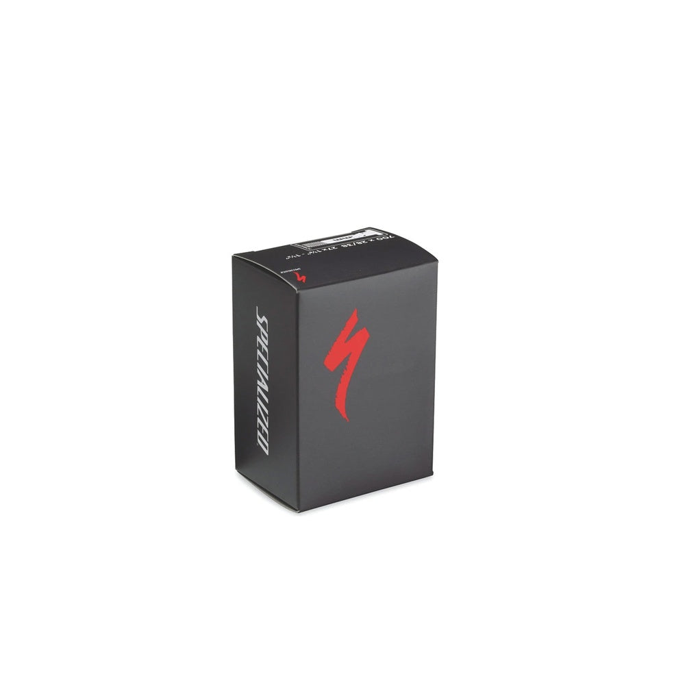Specialized SV tube in black packaging with red logo on clean white background