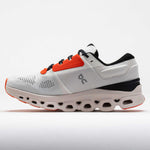 On Cloudstratus 3 running shoe in white and light gray with orange details