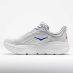 Hoka Bondi 9 men's running shoe in cosmic grey with blue ultramarine accents
