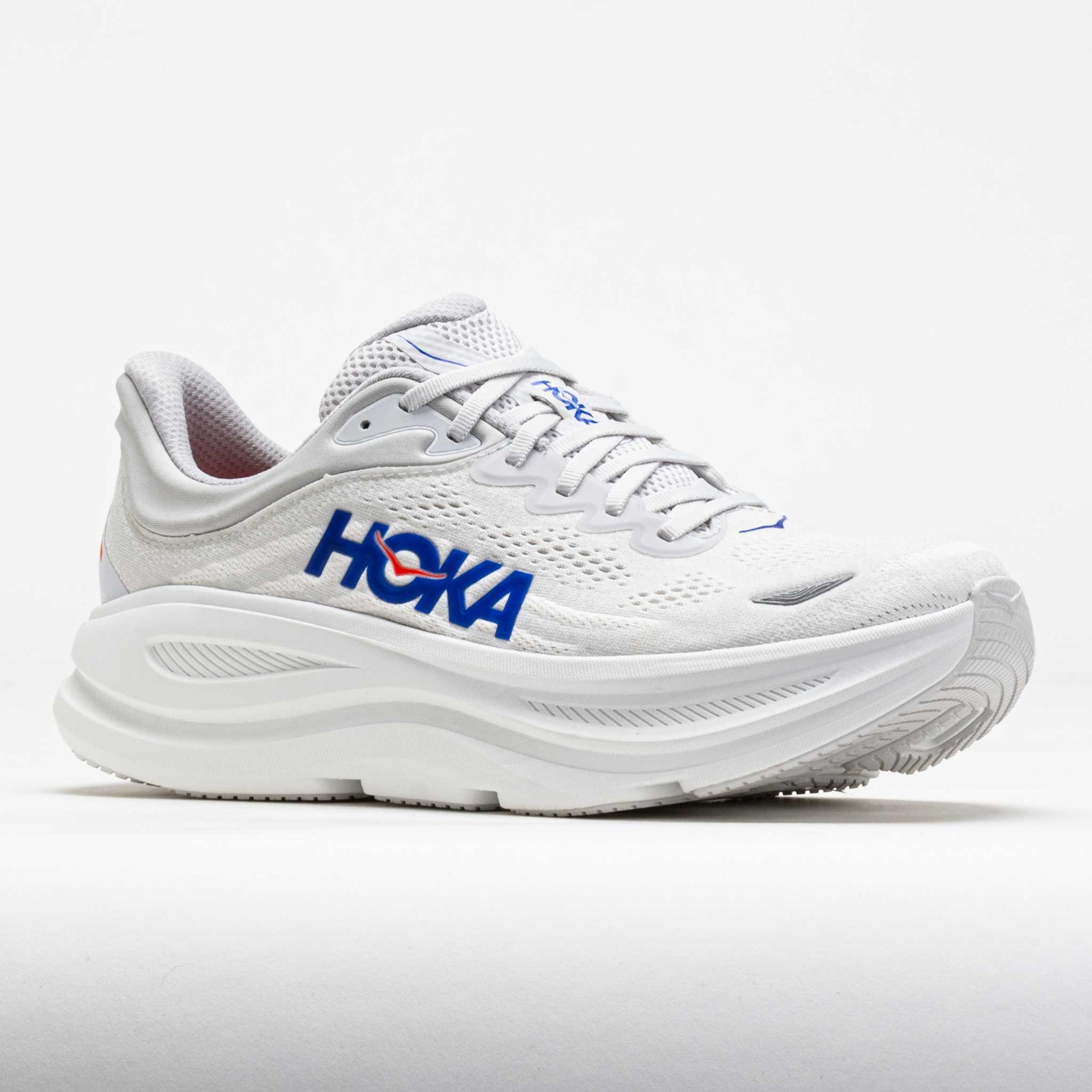 HOKA Bondi 9 men's running shoe in cosmic grey and ultramarine colorway