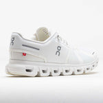 On Cloud 6 white running shoe with distinctive cloud sole technology