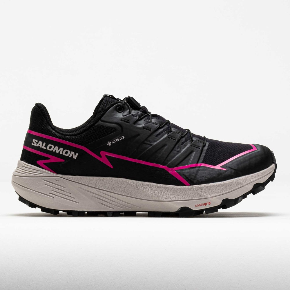 Salomon Thundercross GTX women's trail running shoe in black with pink accents