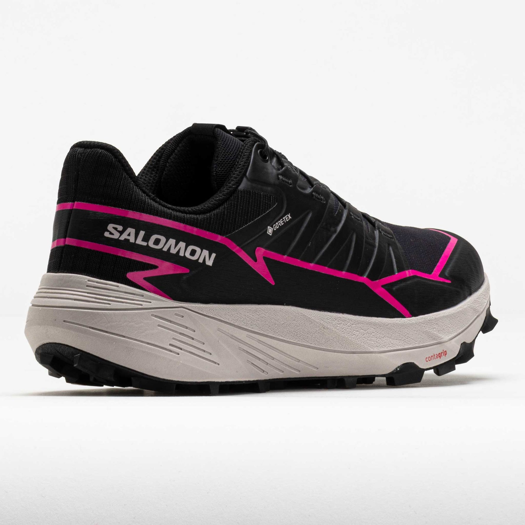 Salomon Thundercross GTX women's trail running shoe in black with pink accents