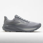 Brooks Ghost 17 men's running shoe in gray and oyster colorway with clean studio background