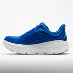 Hoka Bondi 9 men's running shoe in cobalt blue with white midsole