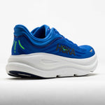 Hoka Bondi 9 men's running shoe in cobalt blue with white midsole