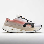 On Cloudboom Max men's running shoe in white with coral gradient colorway