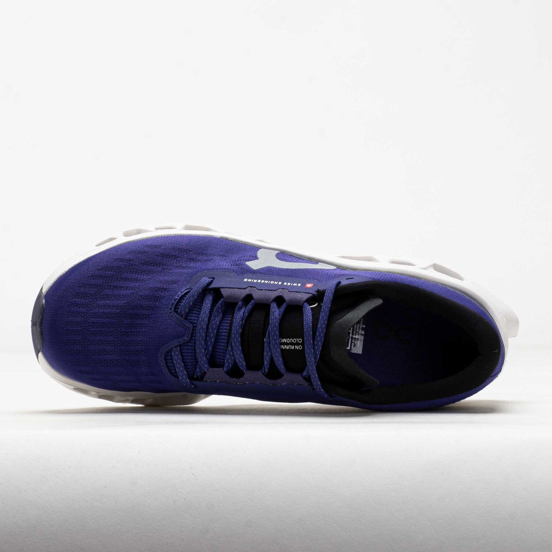 On Cloudmonster 3 running shoe in purple blue twilight colorway with white sole