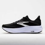 Brooks Ghost 18 running shoes in black upper with white midsole and grey accents