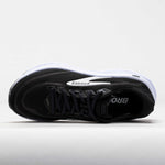 Brooks Ghost 18 running shoes in black mesh upper with white midsole from above