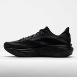 Brooks Ghost 18 running shoe in black colorway with mesh upper and cushioned sole