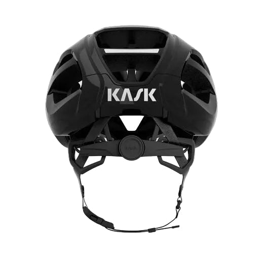 KASK Protone Icon cycling helmet in black matte finish, rear view