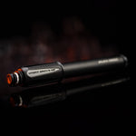 Lezyne Sport Drive HP bicycle pump in satin black with orange accents