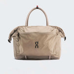 On Track Pack 35L Lite unisex backpack in sand beige color with Swiss flag tag