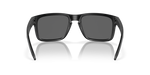 Rear view of Oakley Holbrook sunglasses showing matte black frame interior and temple arms