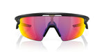 Oakley Sphaera sunglasses with matte black frame and colorful prizm road lenses