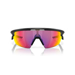 Oakley Sphaera sunglasses with matte black frame and colorful prizm road lenses