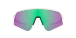 Oakley Sutro Lite Sweep sunglasses in matte white with colorful prizm road lenses