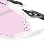 Oakley Velo Kato sunglasses in matte clear frame with pink tinted lens