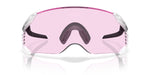 Oakley Velo Kato sunglasses with clear matte frame and pink Prizm Low Light lens