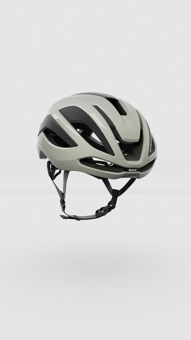 KASK Protone Icon cycling helmet in light gray with black trim