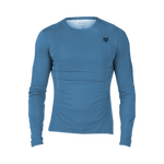 Fox Racing Flexair Ascent Long Sleeve Jersey in dark slate blue with fox logo