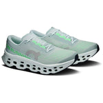 On Cloudmonster 3 running shoes pair in Brook Flurry, three-quarter front view