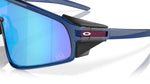 Oakley sunglasses with navy blue frame and blue mirrored Prizm lenses