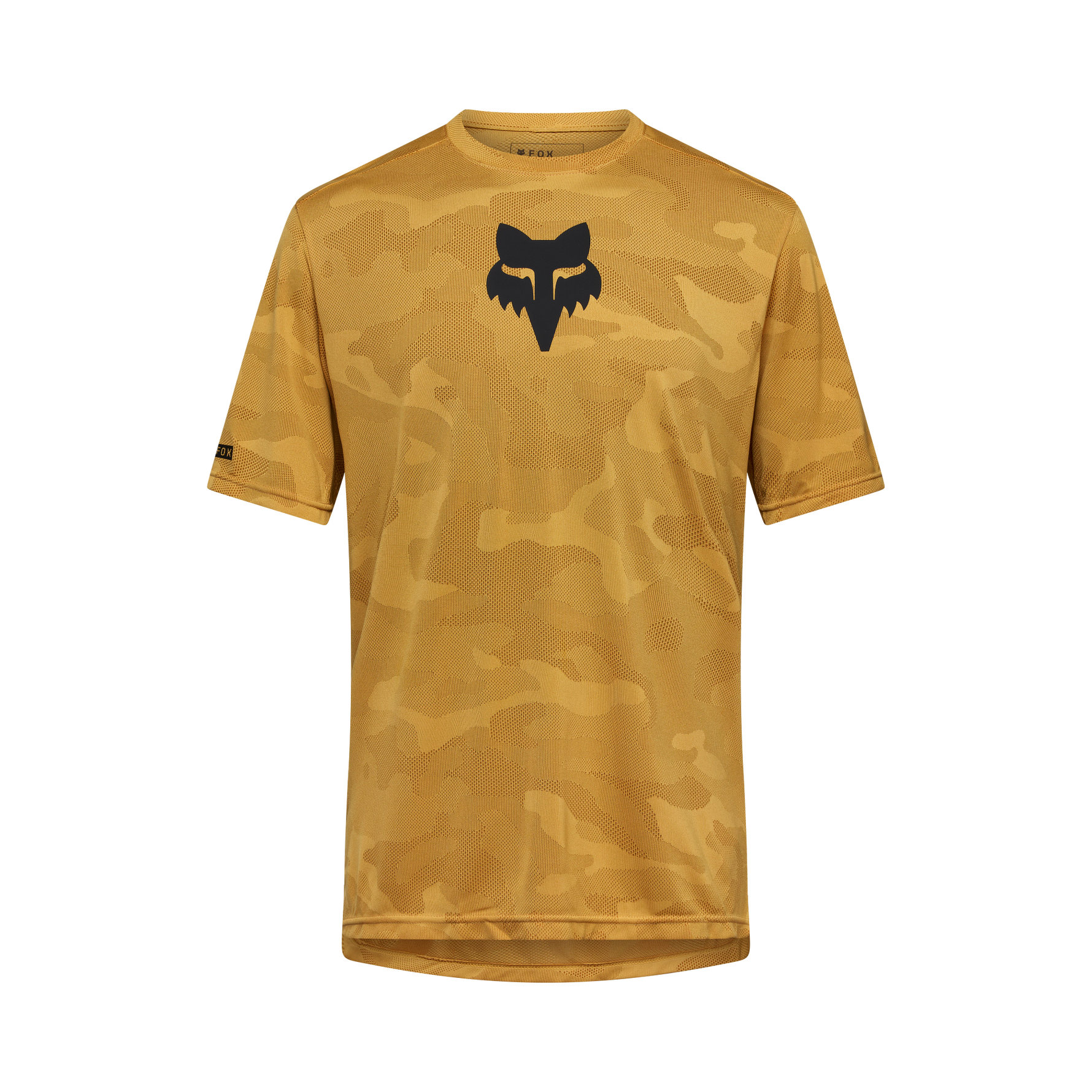 Fox Racing Ranger True Dri short sleeve mountain bike jersey in golden dirt camo