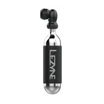 Lezyne Twin Speed Drive CO2 inflator head in black with threaded cartridge