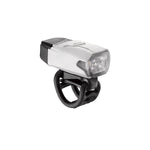 Lezyne KTV Drive front bicycle light with handlebar mount in white and black