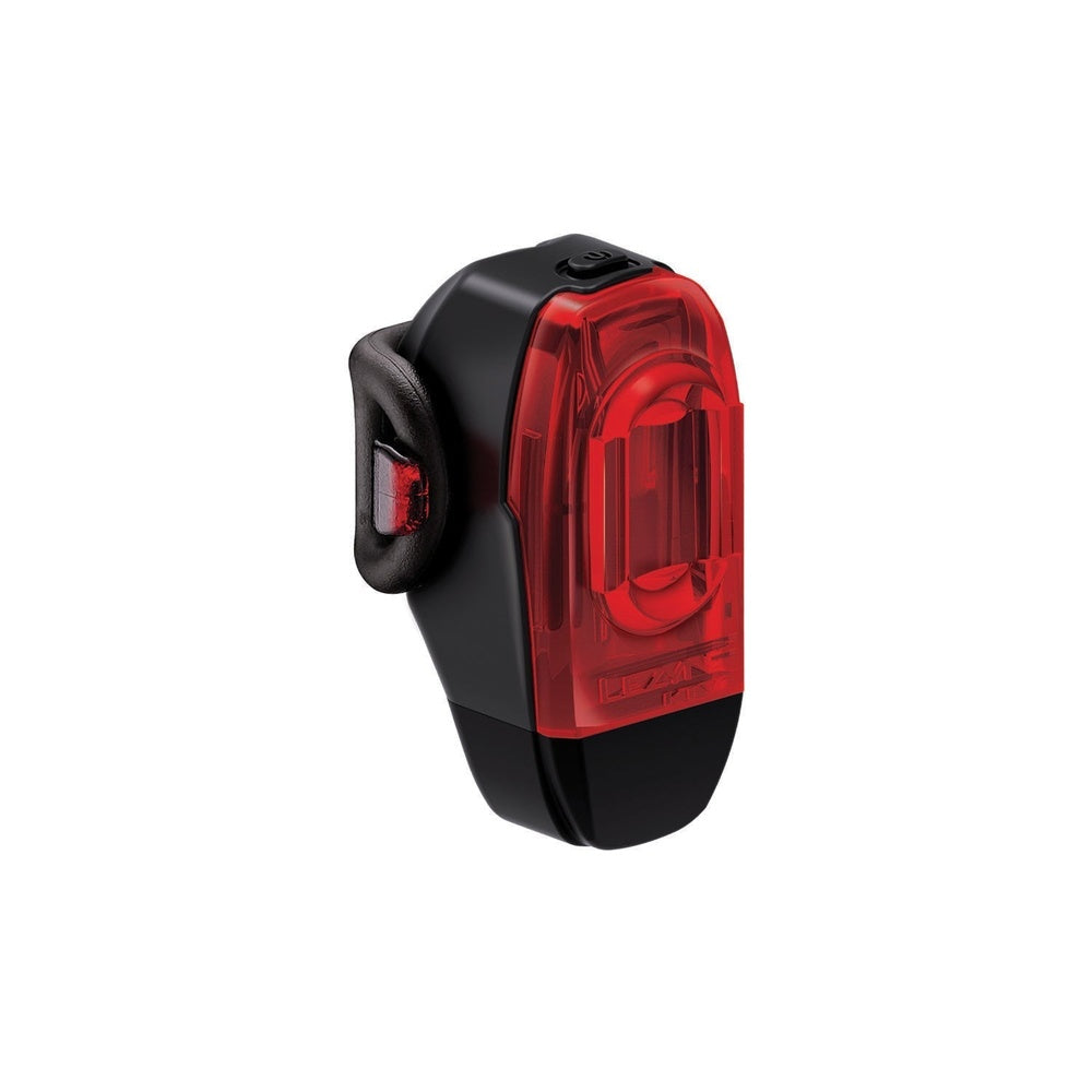 Lezyne KTV Drive+ rear bike light in black with red LED lens