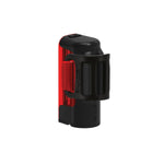 Lezyne Strip Drive 300+ rear bike light in black and red with mounting bracket
