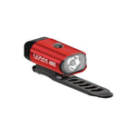 Lezyne Mini Drive 400XL red bicycle front light with mounting bracket