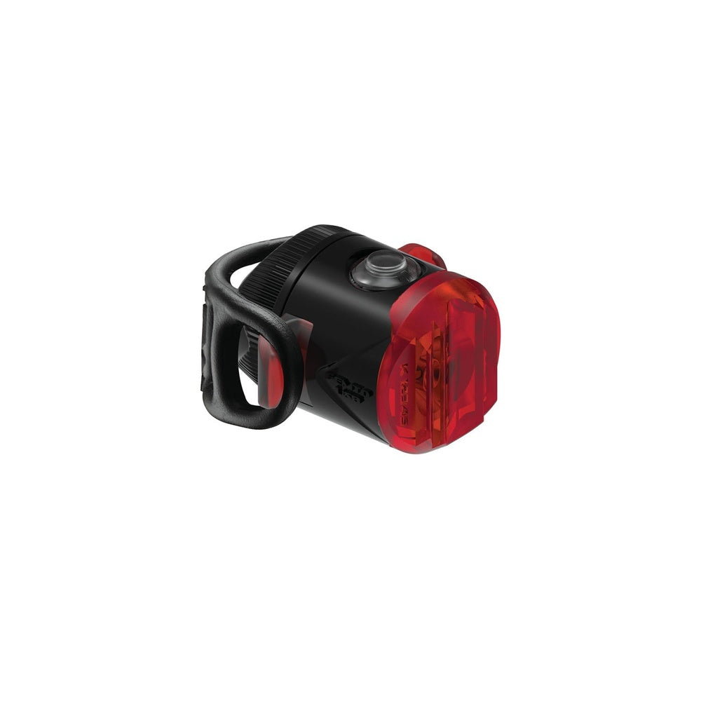 Lezyne Femto USB-C Drive rear bike light in black with red lens
