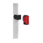 Lezyne Aeropost 3D adapter mounted on seatpost with red Strip series light attached
