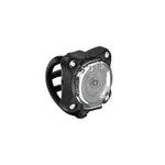 Lezyne Zecto Drive 250+ black bicycle light with clear lens and mounting strap