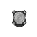 Lezyne Zecto Drive bike light with black mount and clear transparent lens