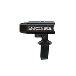 Lezyne Hecto Drive 500XL black bicycle headlight with mounting strap