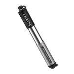 Lezyne HV Grip Drive mini bike pump with black head and silver barrel