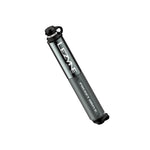 Lezyne Pocket Drive mini bike pump in gunmetal gray with knurled grip handle