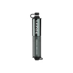 Lezyne Pocket Drive HV mini bike pump in gloss lite grey with knurled grip